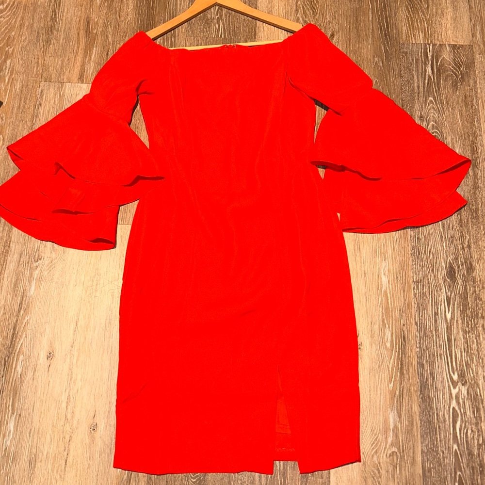 Orange midi dress from Venus